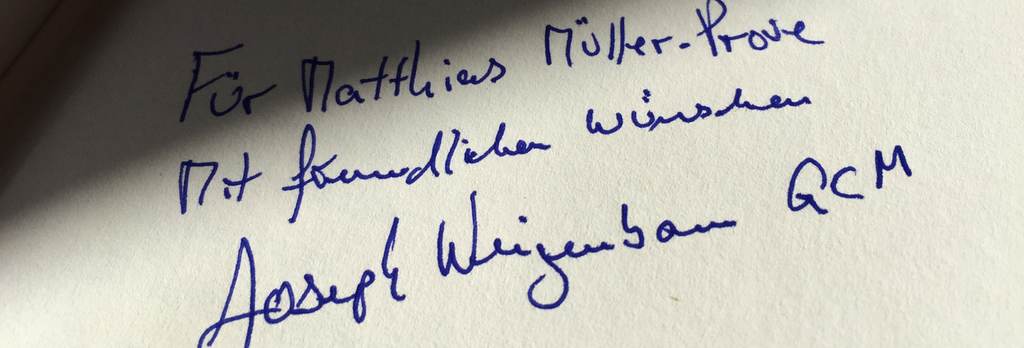 Joseph Weizenbaum GCM